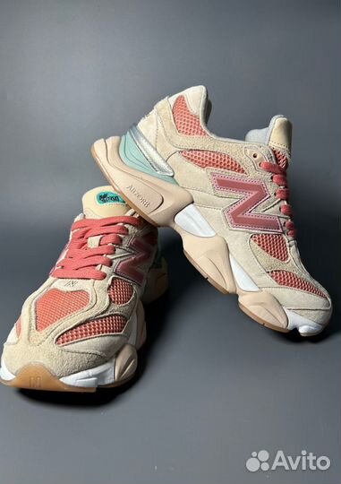 Кроссовки New Balance 9060 Cookie Pink Люкс