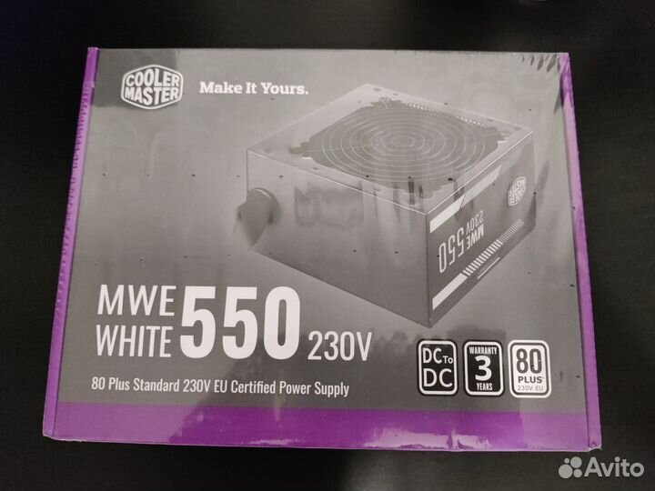 Блок питания Cooler Master MWE White 550 550W