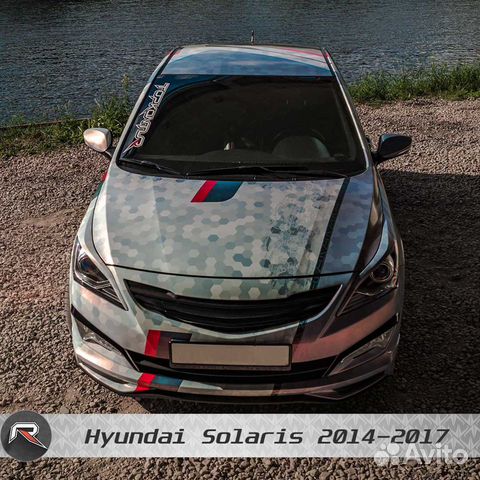 Решетка радиатора (маска) zeus для Hyundai Solaris