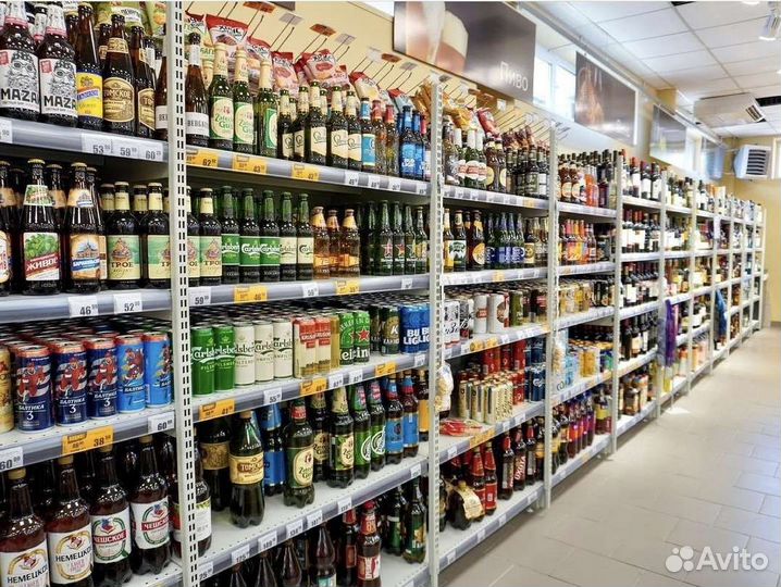 Стеллажи торговые с усилением передней стойкой