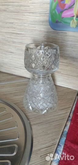 Ваза для цветов хрустальная