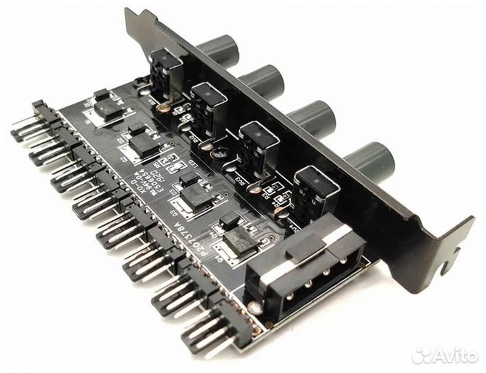 Реобас SATA/4 pin 12 В, 8 каналов, 4 кнопки