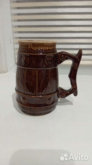 Кружка пивная 07 - бутылка 05 с пеной