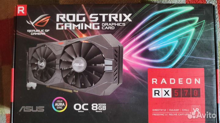 Видеокарта rx 570 8gb