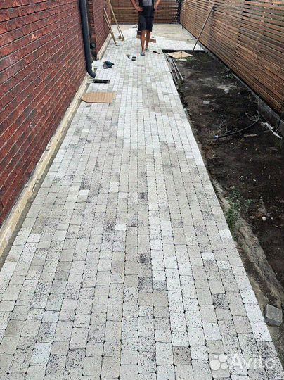 Тротуарная плитка брусчатка новый город