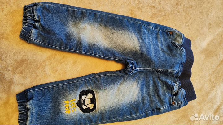 Джинсы утепленные 92