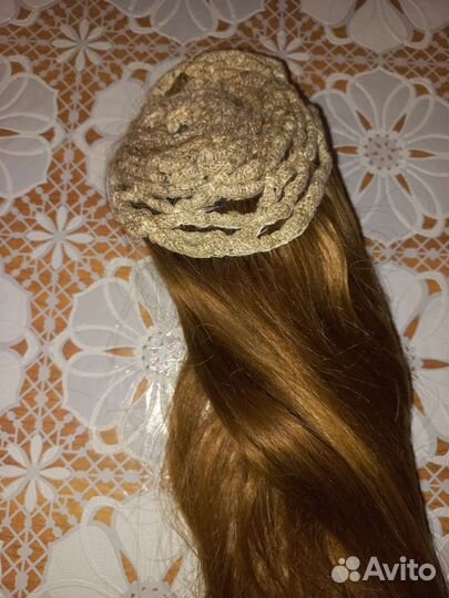 Хвост шиньон натуральный типа Бабетта