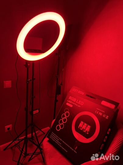 Кольцевая лампа 45 см RL-18 RGB