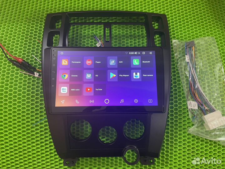 Магнитола на андроиде Хендай Туссан 2007-08