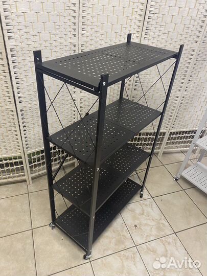 Полка- стеллаж для хранения складной металл