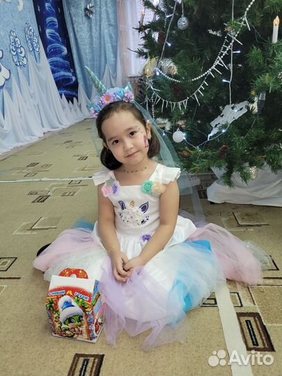 Платье единорожка 116