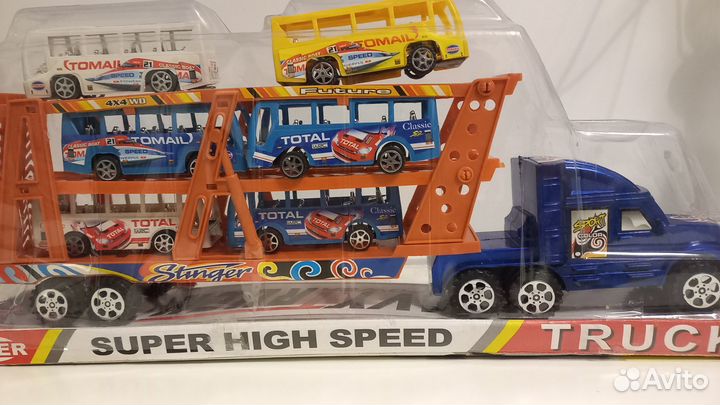 Автовоз с автобусами