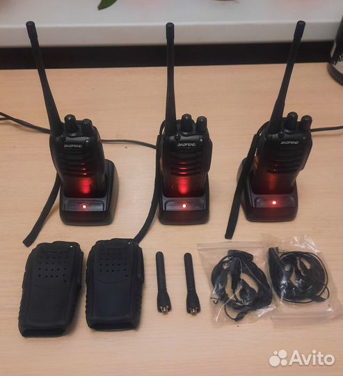 Рации baofeng BF-888S комплект 3 штуки