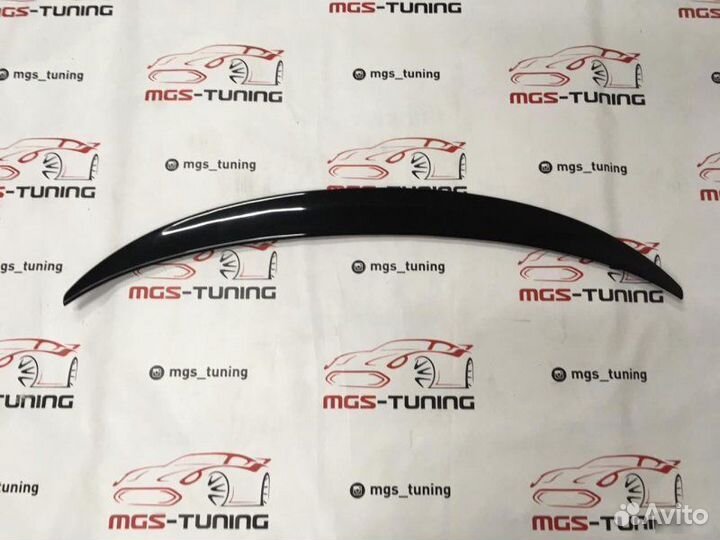 Лип спойлер на BMW X6 series E71 Черный глянец