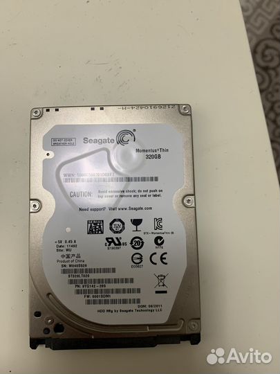 Жесткий диск для ноутбука 320гб
