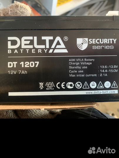 АКБ Delta 1207 новые