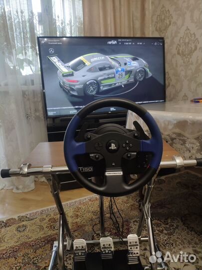 Игровой руль thrustmaster t150 pro с 3 педалями
