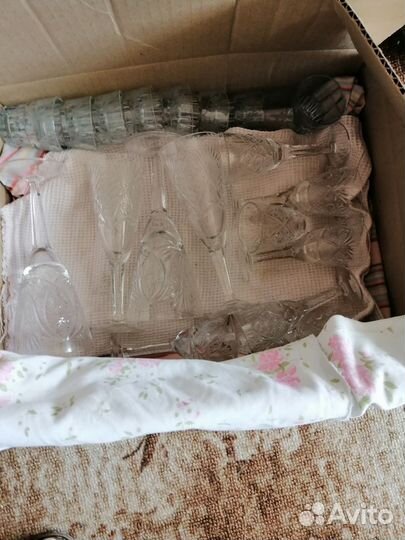 Рюмки, бокалы, фужеры из хрусталя