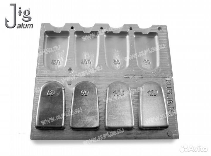 Форма для литья грузил фидерной кормушки от 80 до