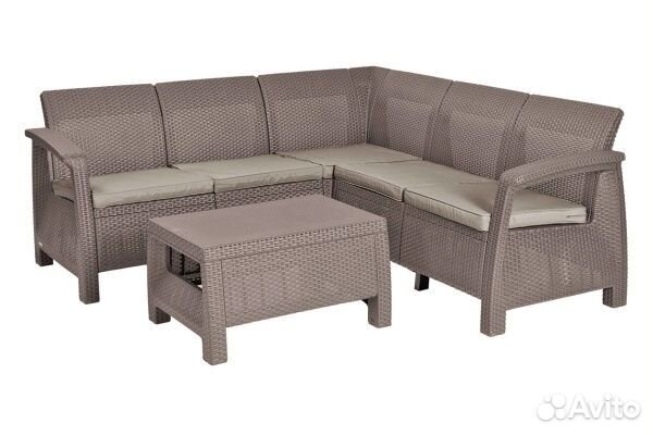 Комплект мебели Corfu Relax Set, капучино