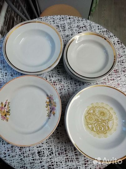 Наборы тарелок (по 6шт.)дулево СССР