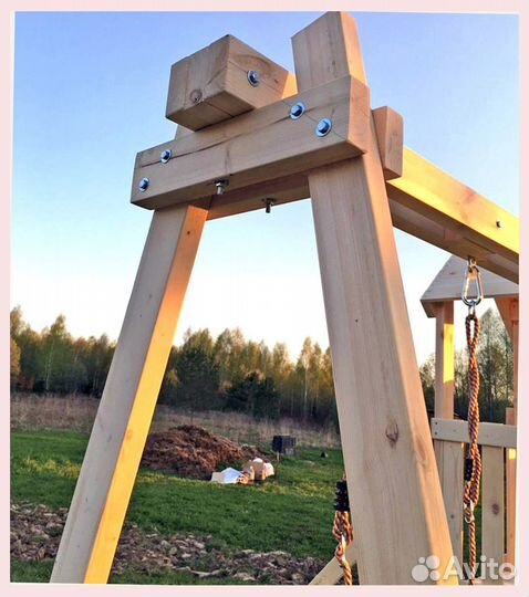 Детская деревянная площадка