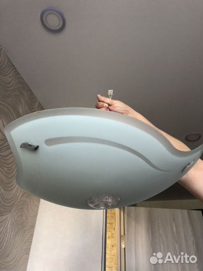 Люстра (стекло, 4 лампы)