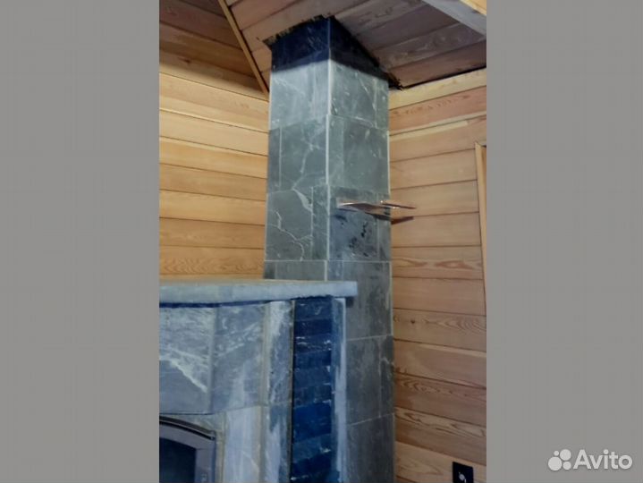 Печь камин теплонакопительная