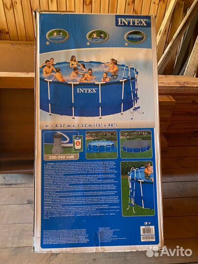 Каркасный бассейн Intex с фильтрацией и подогревом