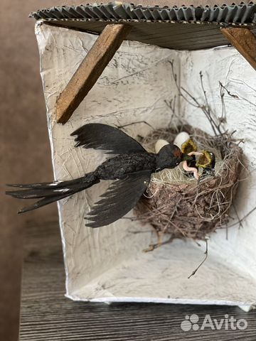 Ласточкино гнездо поделка прироные материалы