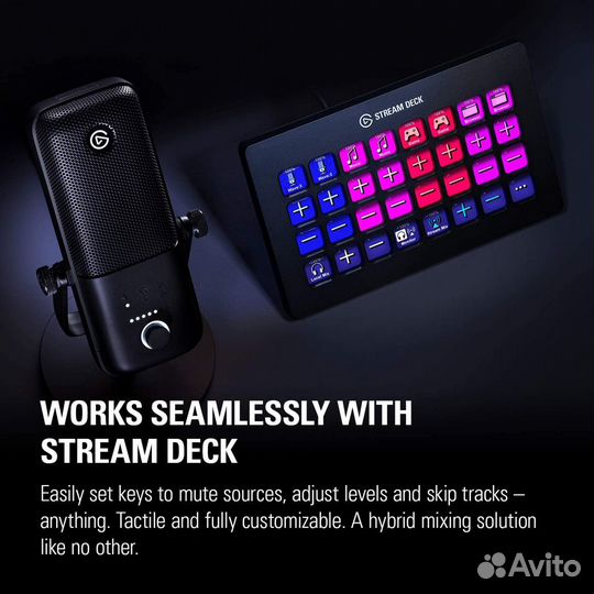 Микрофон Elgato wave 3, для стримеров, новый