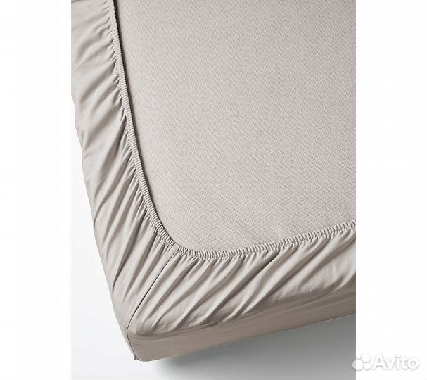 Простынь GoodNight Сатин 160х200х20 Бежевый на рез