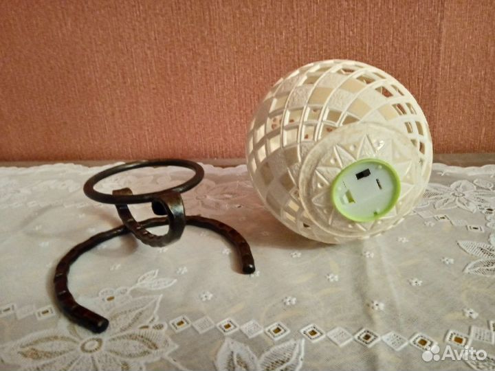 Резное страусиное яйцо