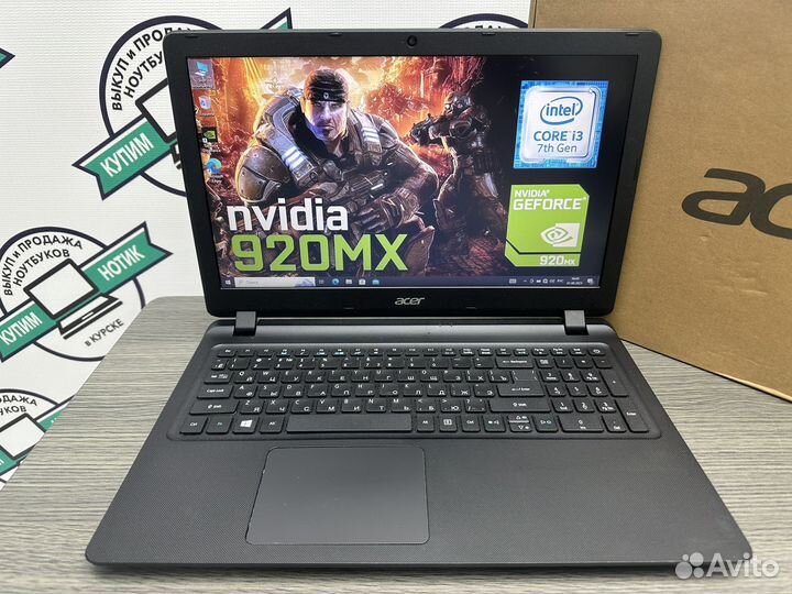 Тонкий игровой Acer 4 ядра 8Gb GeForce 920MX SSD