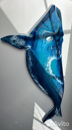 Панно -кит «Море» из эпоксидной смолы