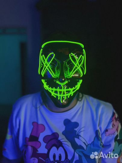 Маска светящаяся Halloween