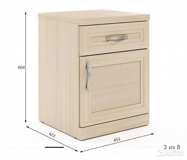 Тумбочка прикроватная лазурит 2 штуки