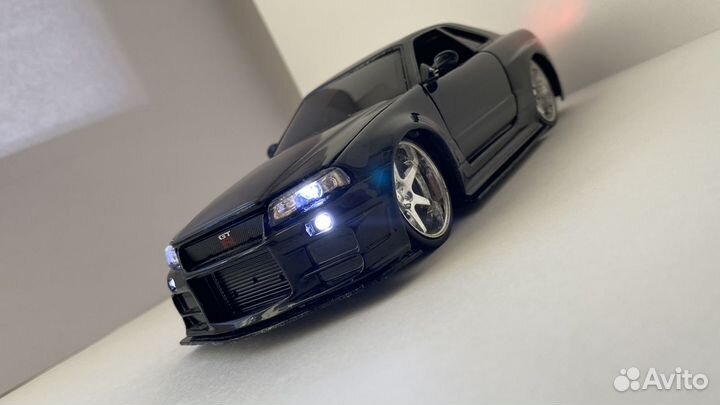 Моделька nissan skyline r34