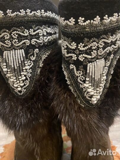 Новые меховые унты 39