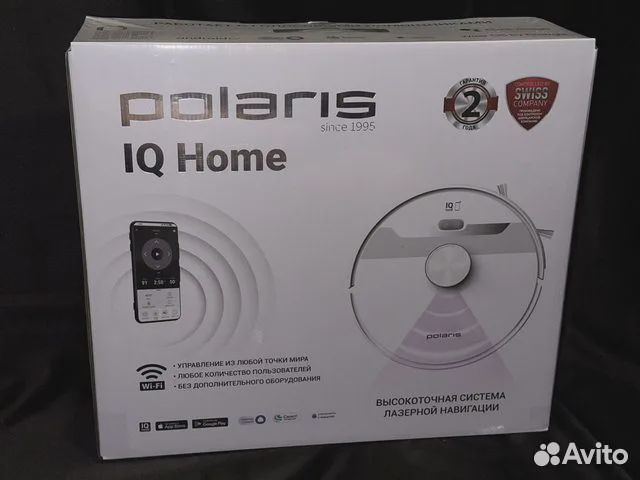 Робот-пылесос Polaris pvcr 6001 IQ Home Aqua белый