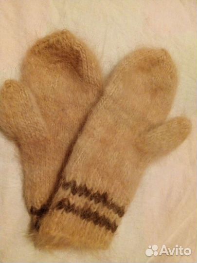 Варежки, собачья шерсть, лечебные