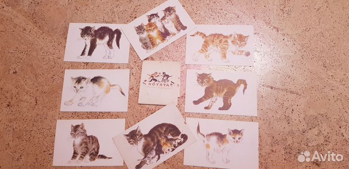 Кошки открытки, наборы