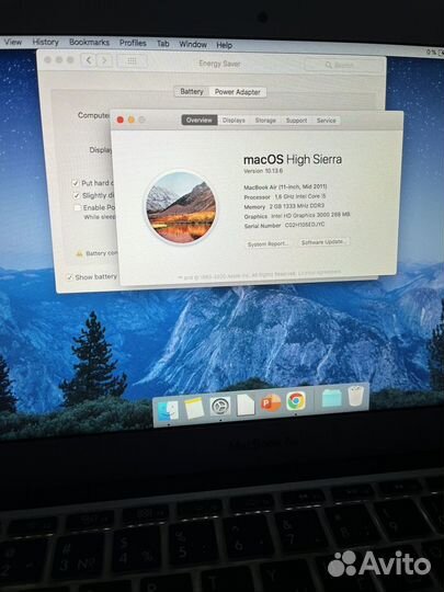 Macbook air 11 mid 2011