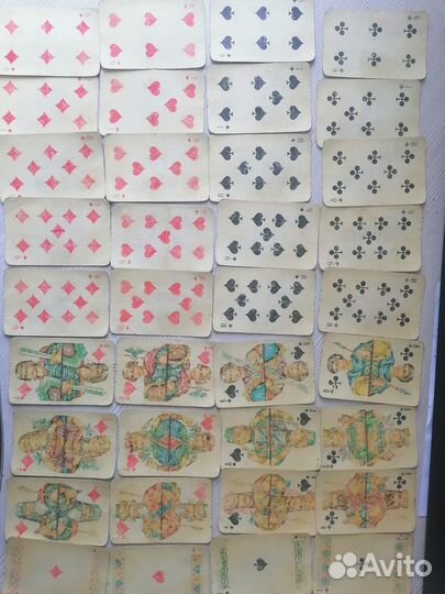 Карты игральные атласные винтаж