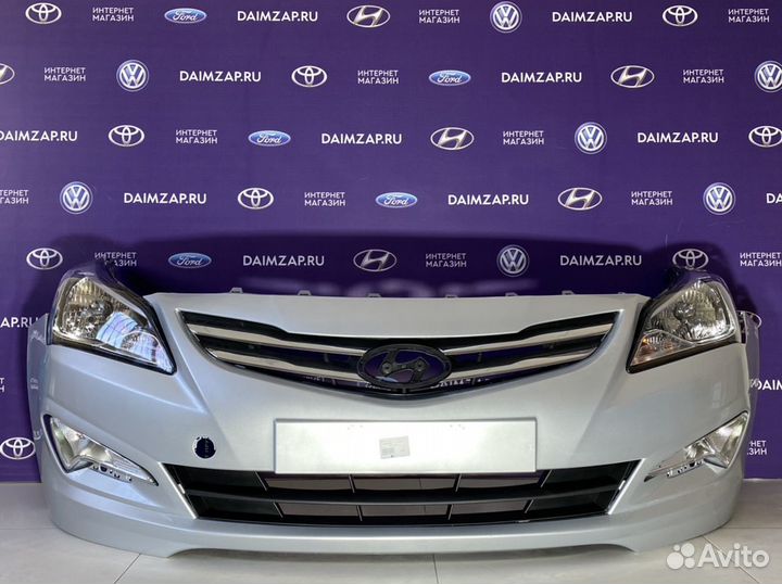 Бампер Hyundai Solaris в сборе Рестайлинг