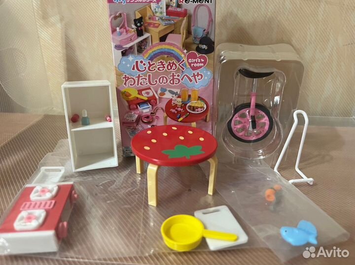 Re ment gashapon миниатюрная мебель
