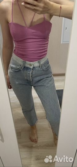 Боди zara lime джинсы mango