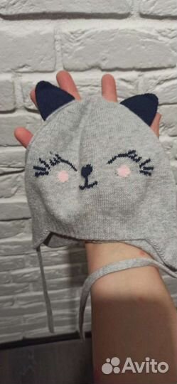 Шапка для девочки демисезонная