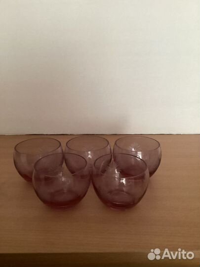 Бокалы цветное стекло СССР