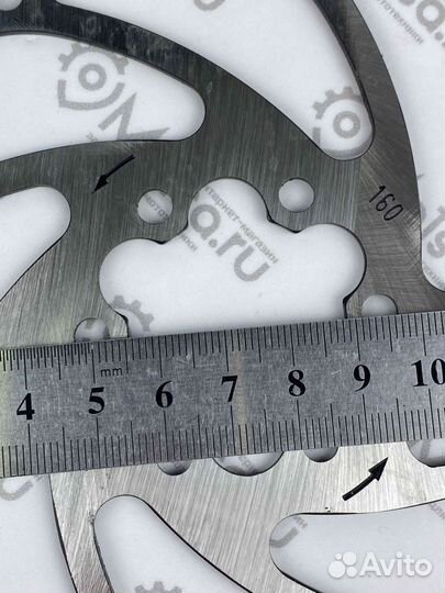 Диск тормозной вело 160 мм 6 отв